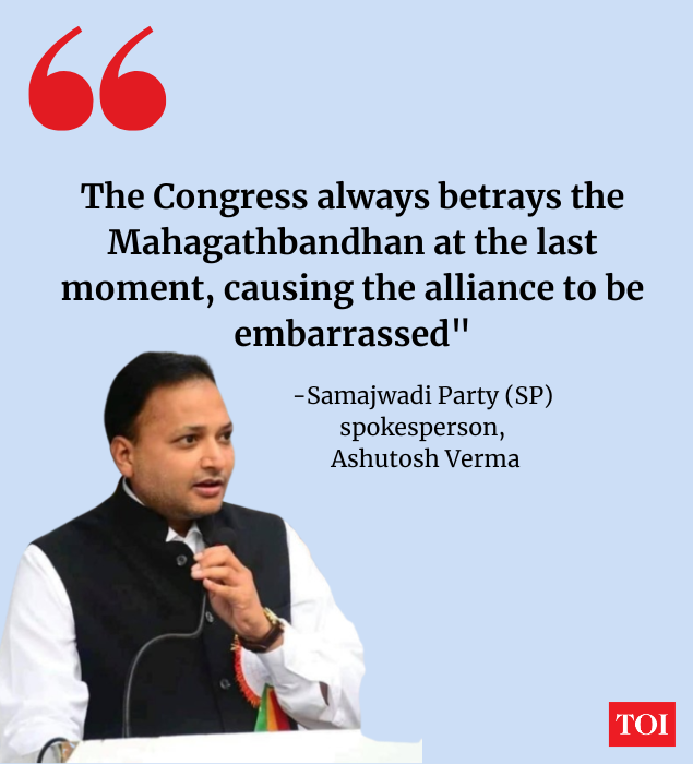 SP leader on Congress.
