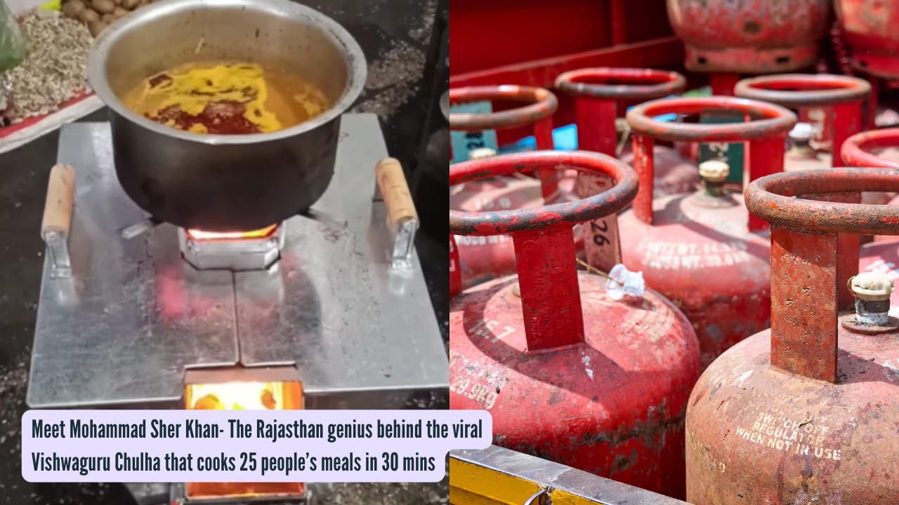 mohammadsher461/ Instagram Meet Mohammad Sher Khan- The Rajasthan genius behind the viral Vishwaguru Chulha that cooks 25 people’s meals in 30 mins