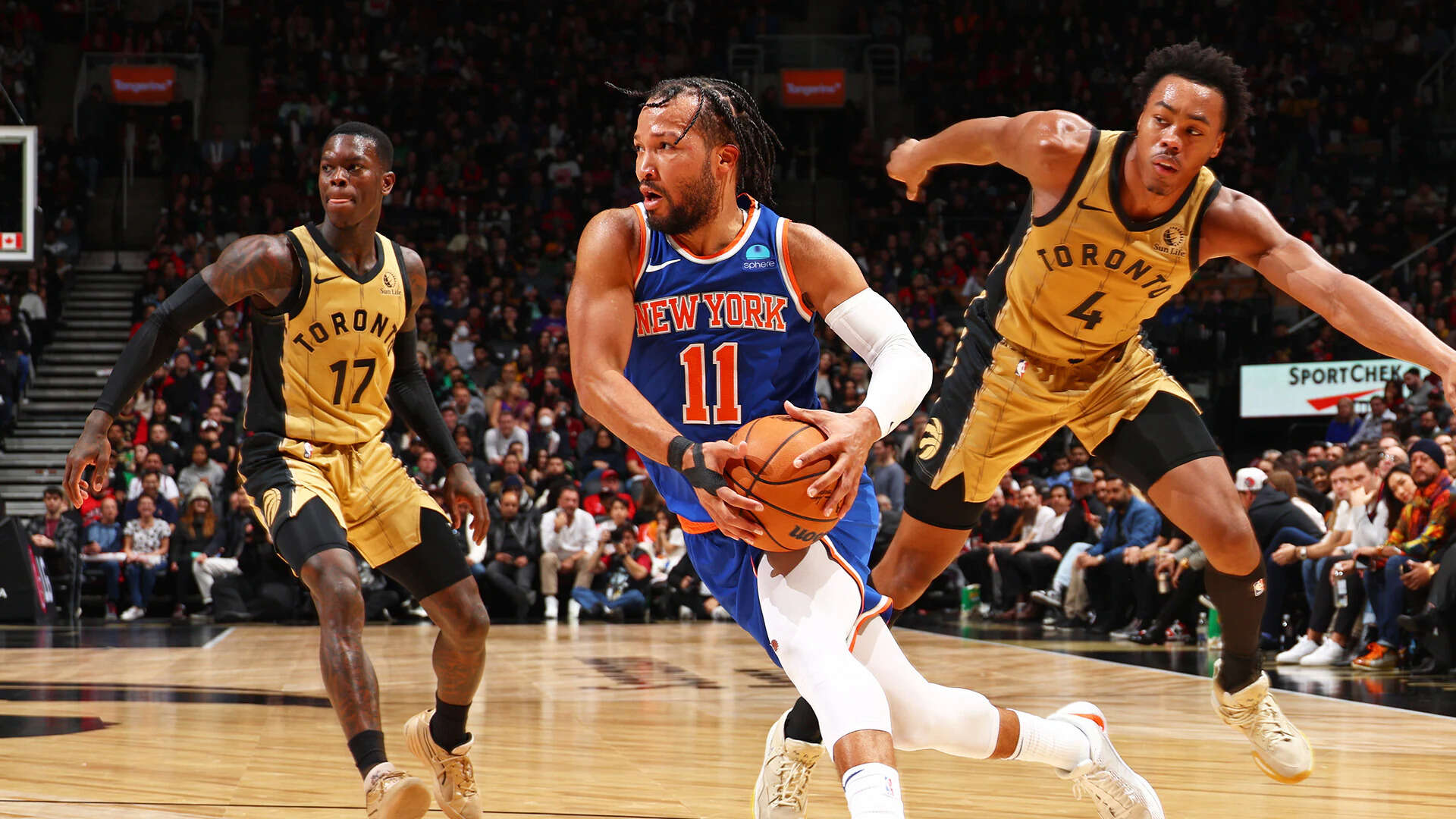 New York Knicks' Jalen Brunson vs Toronto Raptors