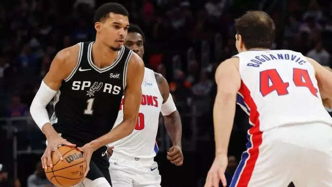 San Antonio Spurs Victor Wembanyama vs Detroit Pistons