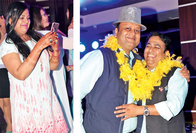 (L) Nidhi Agrawal (R) Rahul Agrawal and Manish Tandon  (BCCL/ Unmesh Pandey)