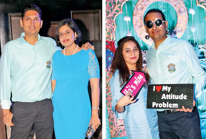 (L) Shagun and Aiklavya Singh (R) Shivani and Nitin Tandon  (BCCL/ Unmesh Pandey)