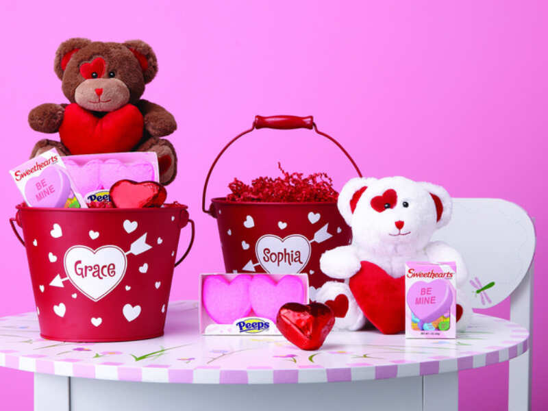 Personalized Small Bucket teddies