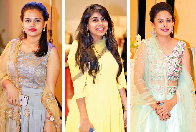 (L) Ankita (C) Archi Shah (R) Asmita Mandwale (BCCL/ Aditya Yadav)