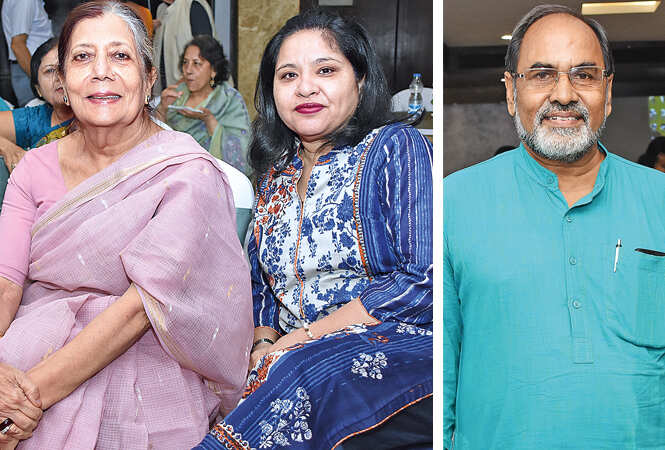 (L) Dr Qamar Rehman and Shobha Pandit (R) Gopal Sinha (BCCL/ Farhan Ahmad Siddiqui)