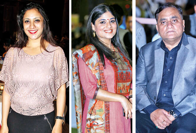 (L) Meghna Singh (C) Monica (R) OP Singh (BCCL/ Aditya Yadav)