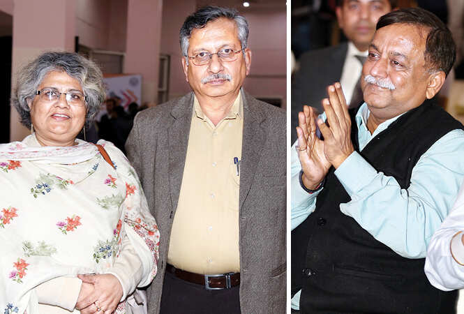 (L) Dr Indu and RK Srivastava (R) Awanish Kumar Awasthi (BCCL/ Aditya Yadav)