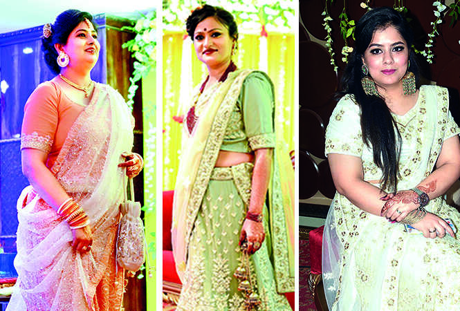 (L) Jyoti Srivastava (C) Saloni Agarwal (R) Yashi (BCCL/ Pankaj Singh)