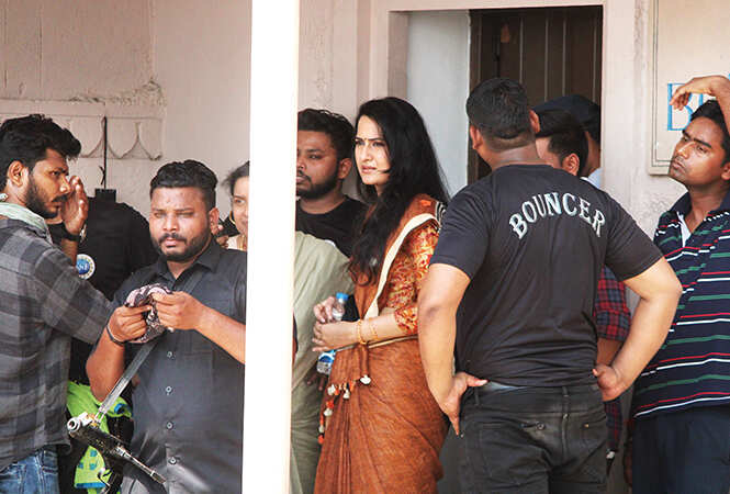 Nabha Natesh shooting for the film in Varanasi  (BCCL/ Arvind Kumar)