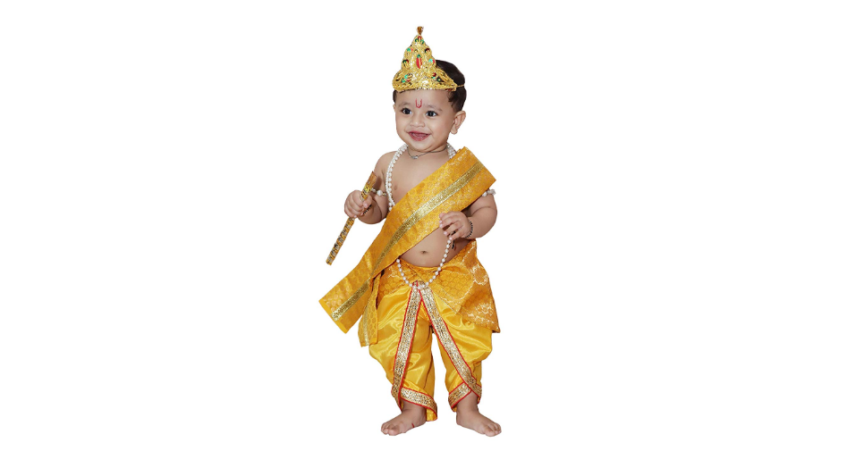 Baby Krishna Brocade Janmashtami outfit