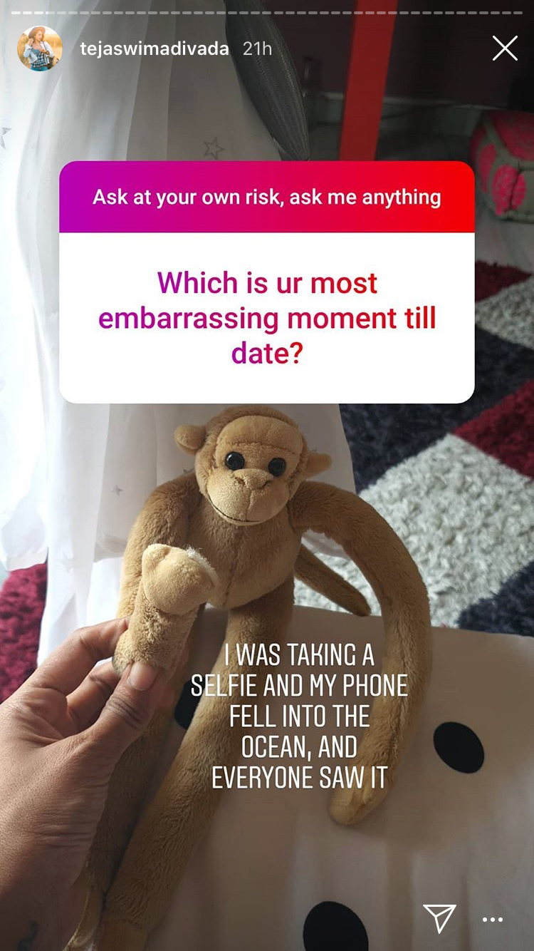 Tejaswi's embarrassing moment