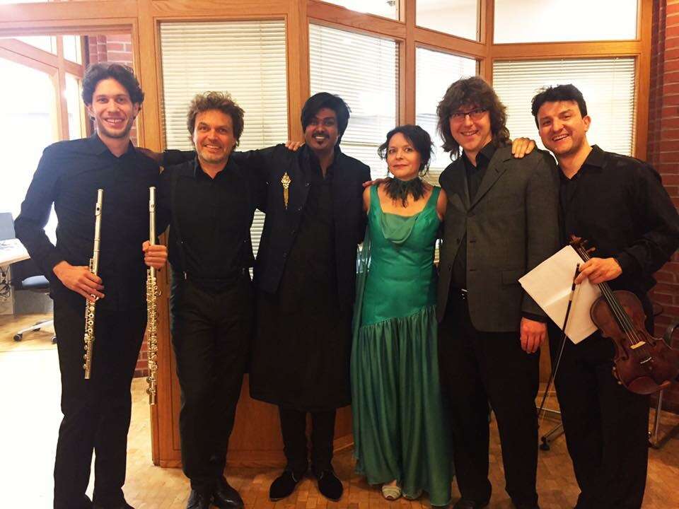 Paras Nath with other music pioneers all over the world