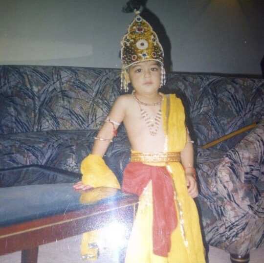 Abhishek Kapur dressed as Kanha