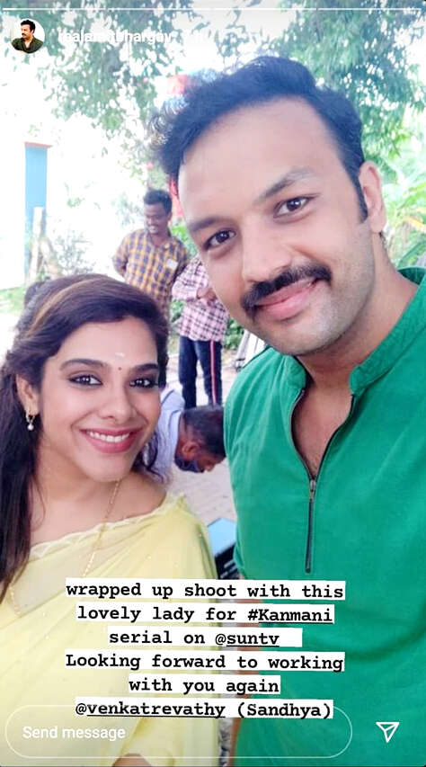 Amit Bhargav and Sandhya in the show ‘Kanmani’