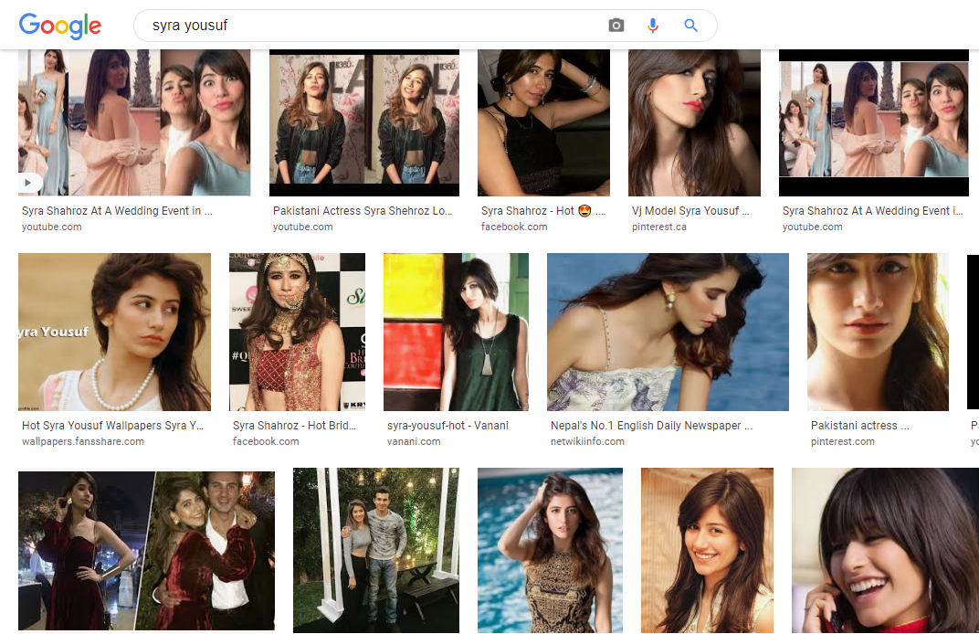 search results
