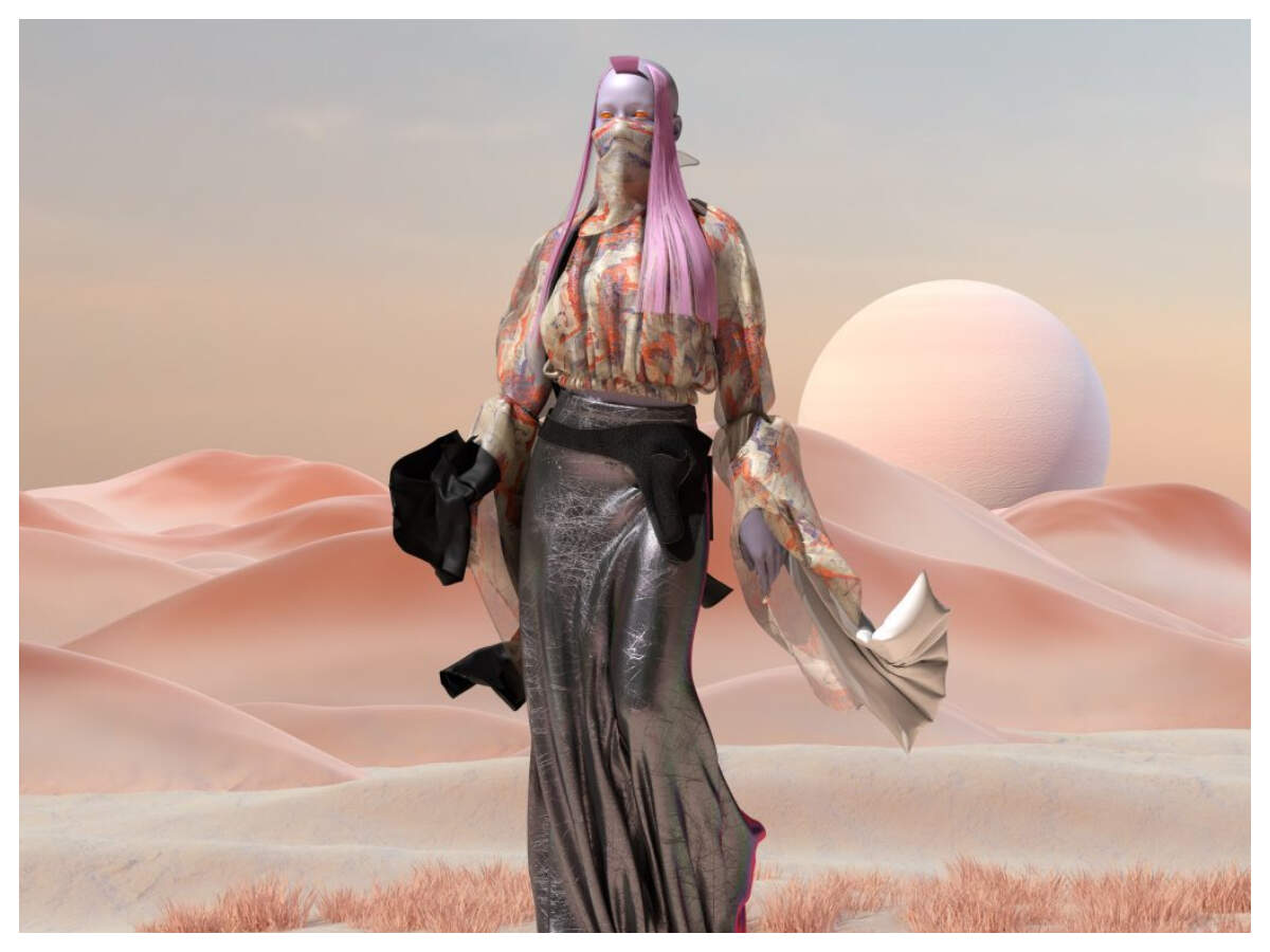 A virtual fashion show by digital fashion house, The Fabricant