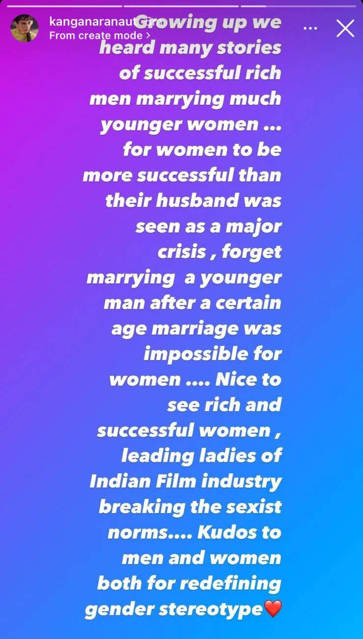 Kangana ranaut Insta Post