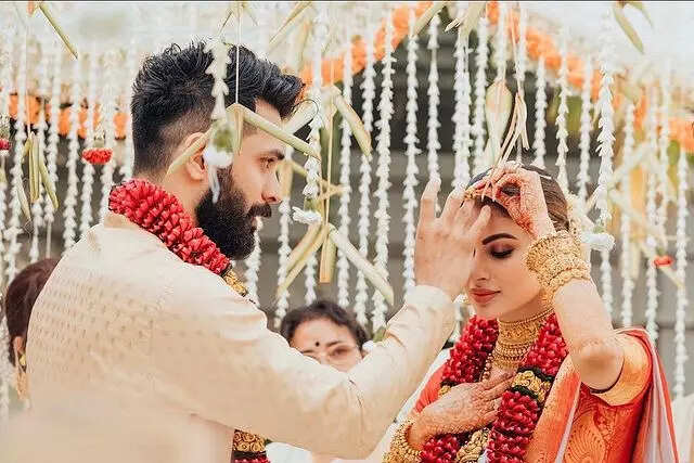 Mouni Roy and Suraj Nambiar wedding photos