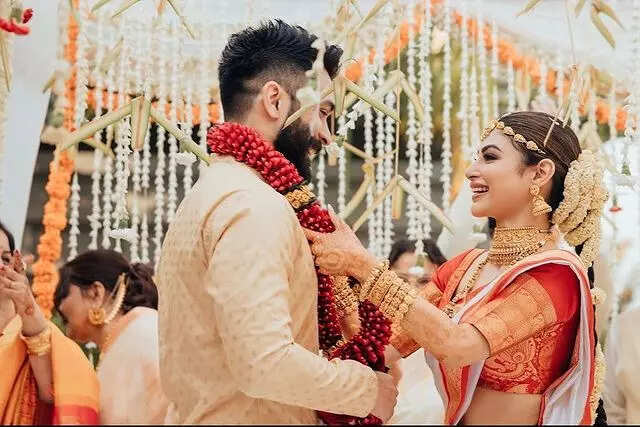Mouni Roy and Suraj Nambiar wedding photos