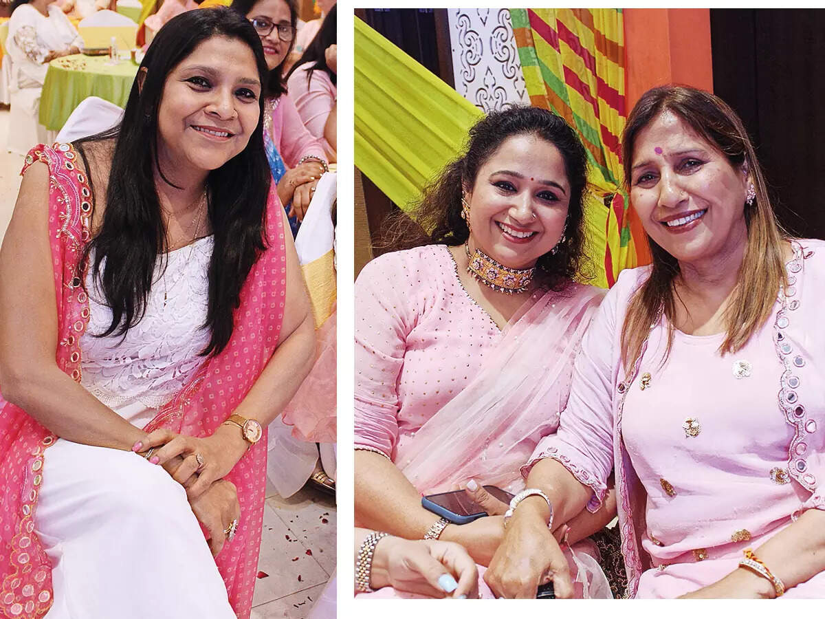(L) Anu (R) Arpita Seth and Bharati