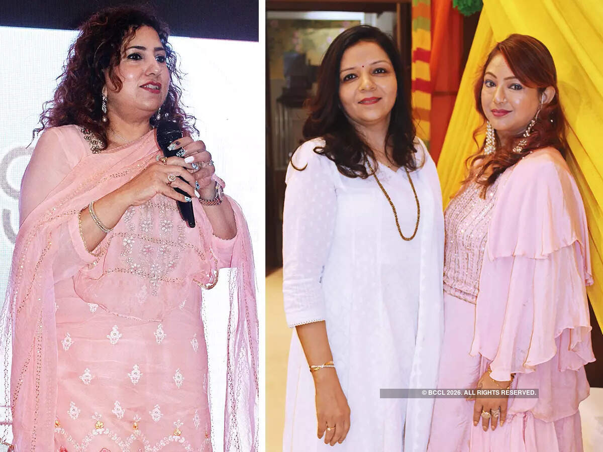 (L) Pooja Madhok (R) Kiran and Sadhna Gupta