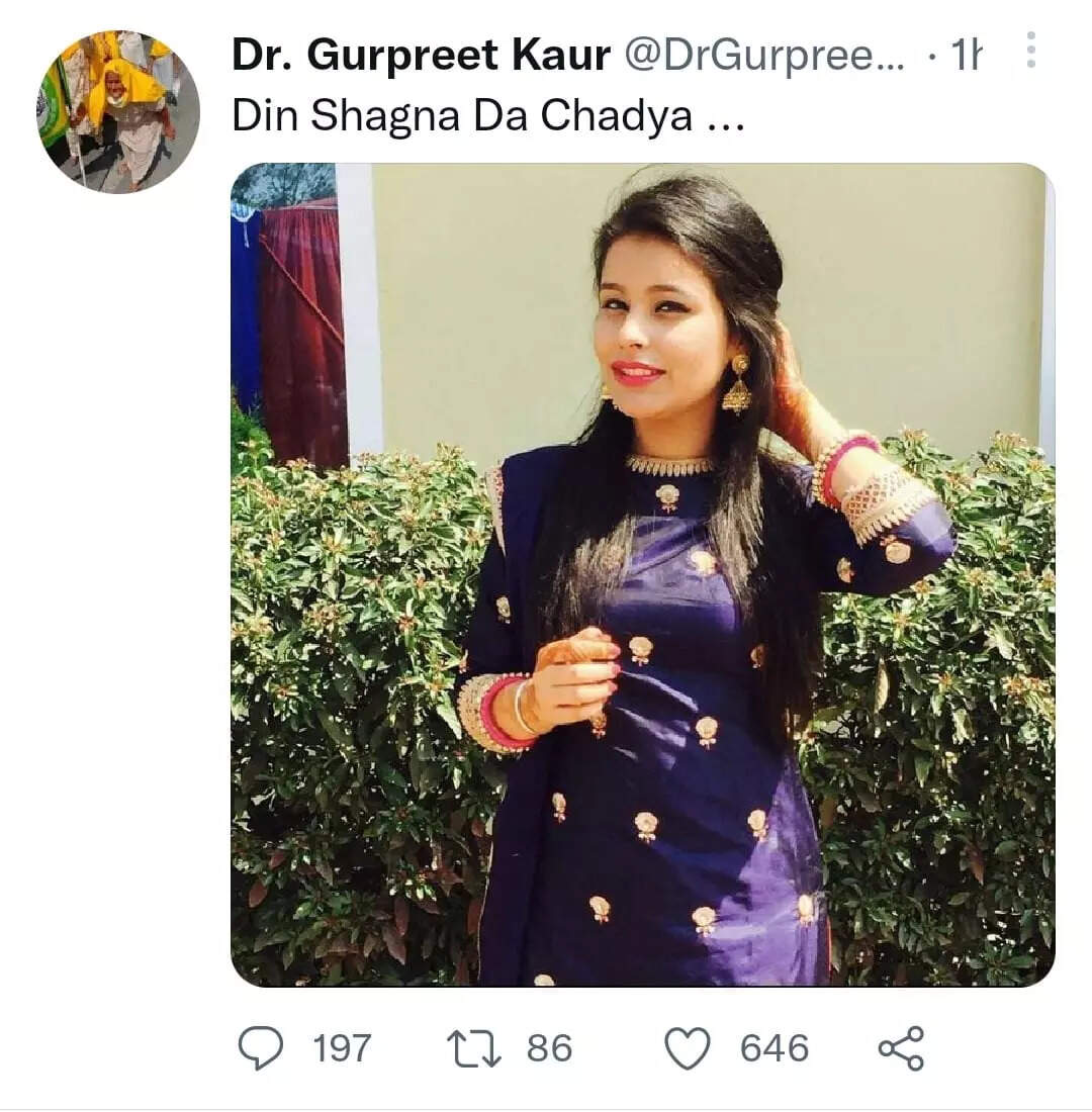 Dr Gurpreet Kaur's tweet