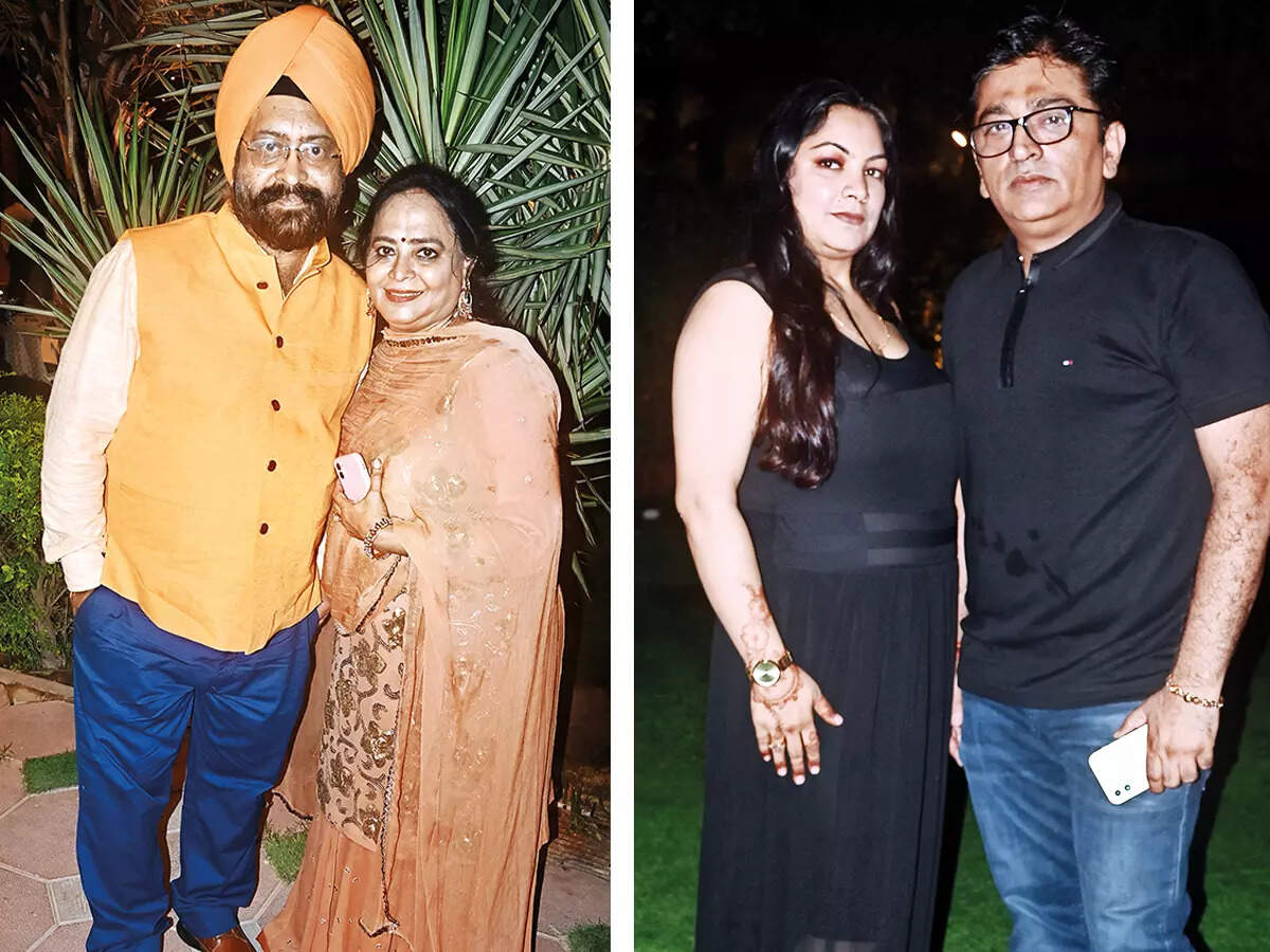 (L) Jasbir Singh and Daljeet (R) Kamini and Manoj Taneja