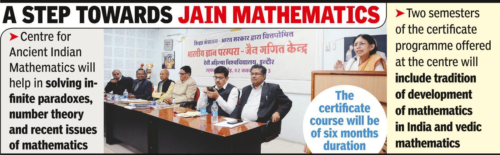 Centre for Ancient Indian Maths at DAVV