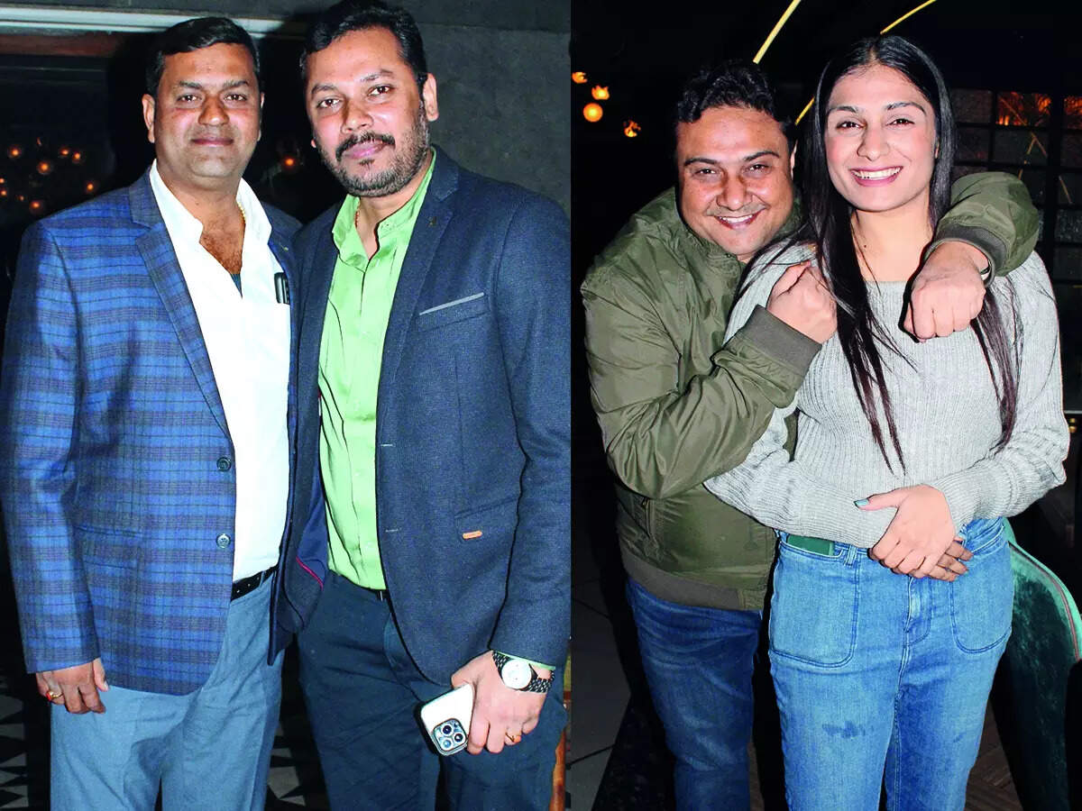 (L) Rajvendar Singh and Abhisek (R) Vaibhav and Stuti Kapoor