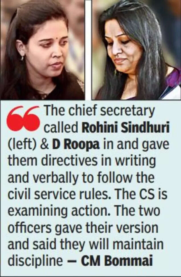 Rohini Sindhuri and D Roopa: Senior IAS, IPS officers fight in public; Karnataka govt warns of action