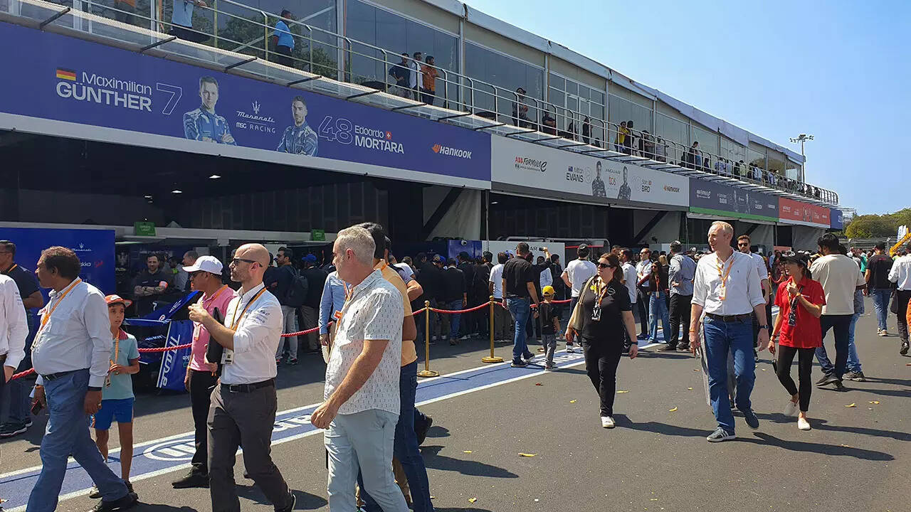 Formula E Hyderabad pit lane