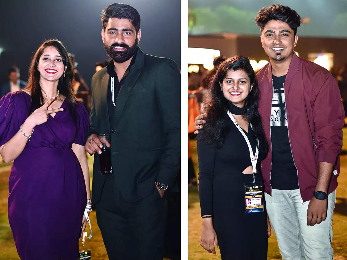 (L) Amanika Mahajan and Vikas Chaudhary (R) Anjusha and Roshan