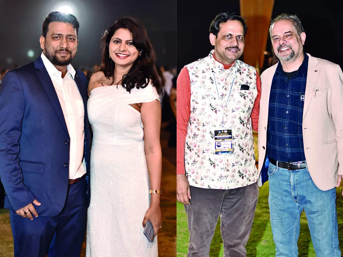 (L) Sumith and Priya Singh (R) TP Chaturvedi and  Rajiv Ahluwalia