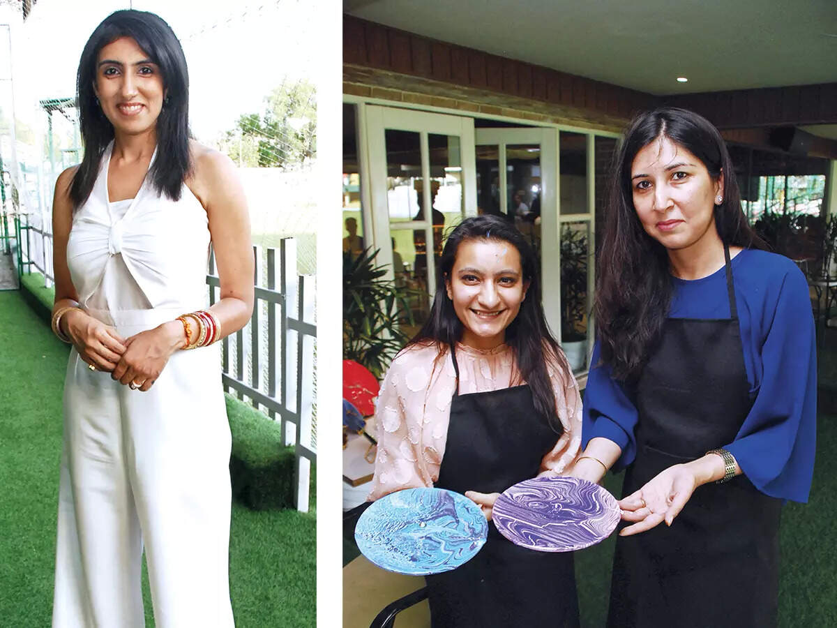 (L) Riddhi Kumar Kalra (R) Swati Jain and Charu Mehrotra