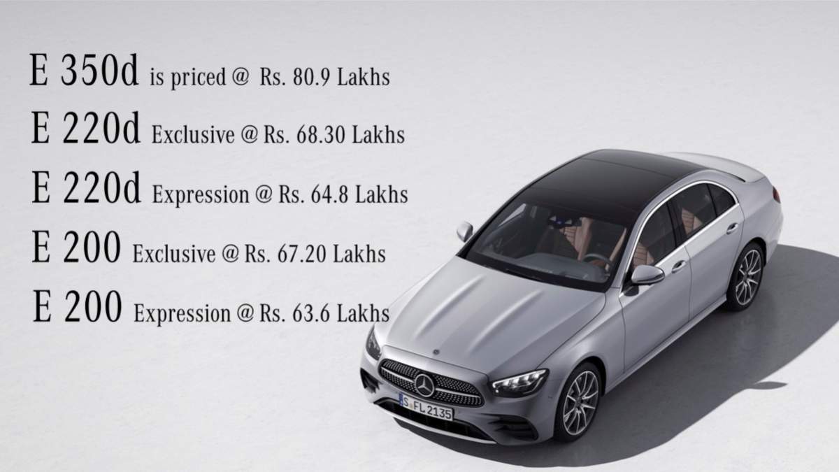Mercedes Benz E Class Price In India 21 Mercedes Benz E Class Launched Starts At Rs 63 60 Lakh Times Of India