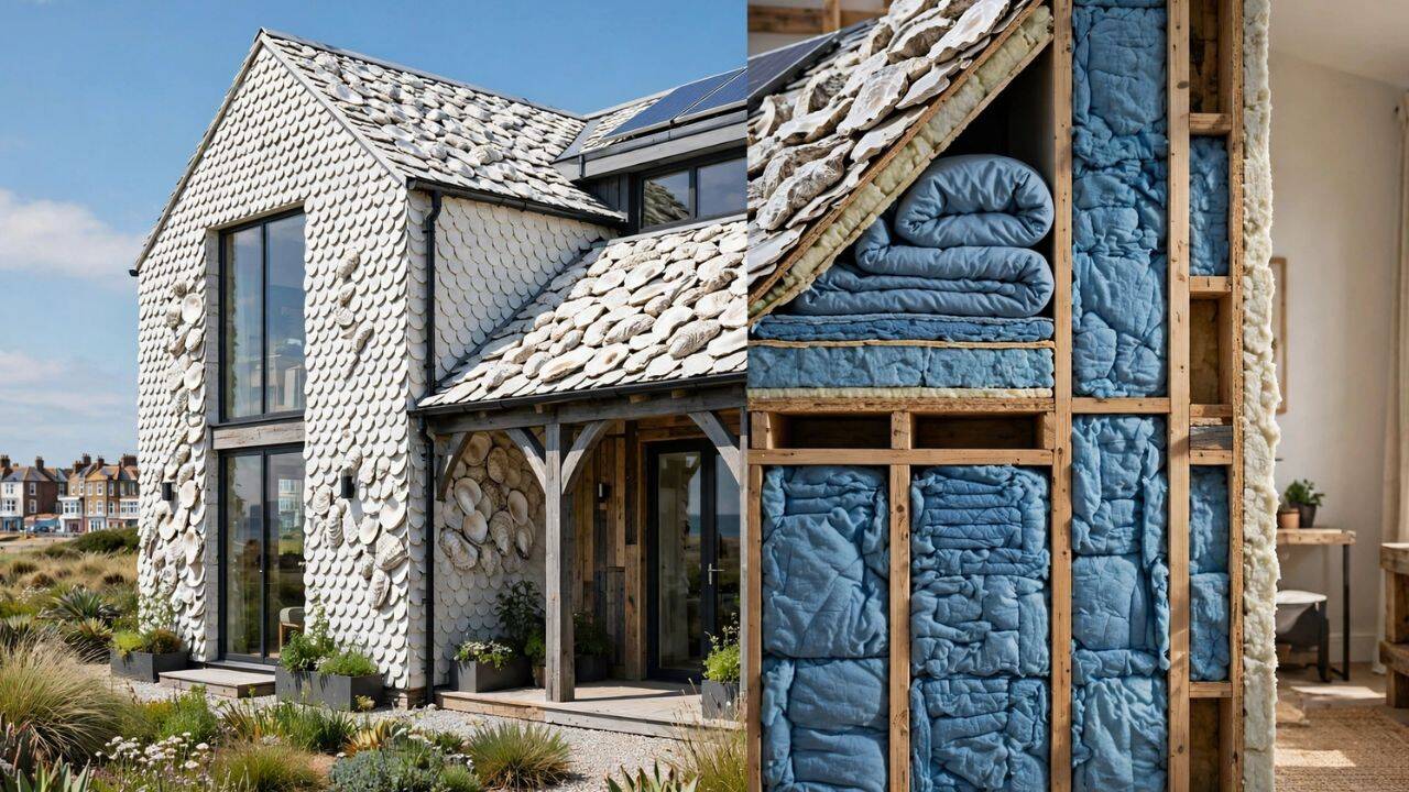 How did researchers turn discarded oyster shells into building tiles