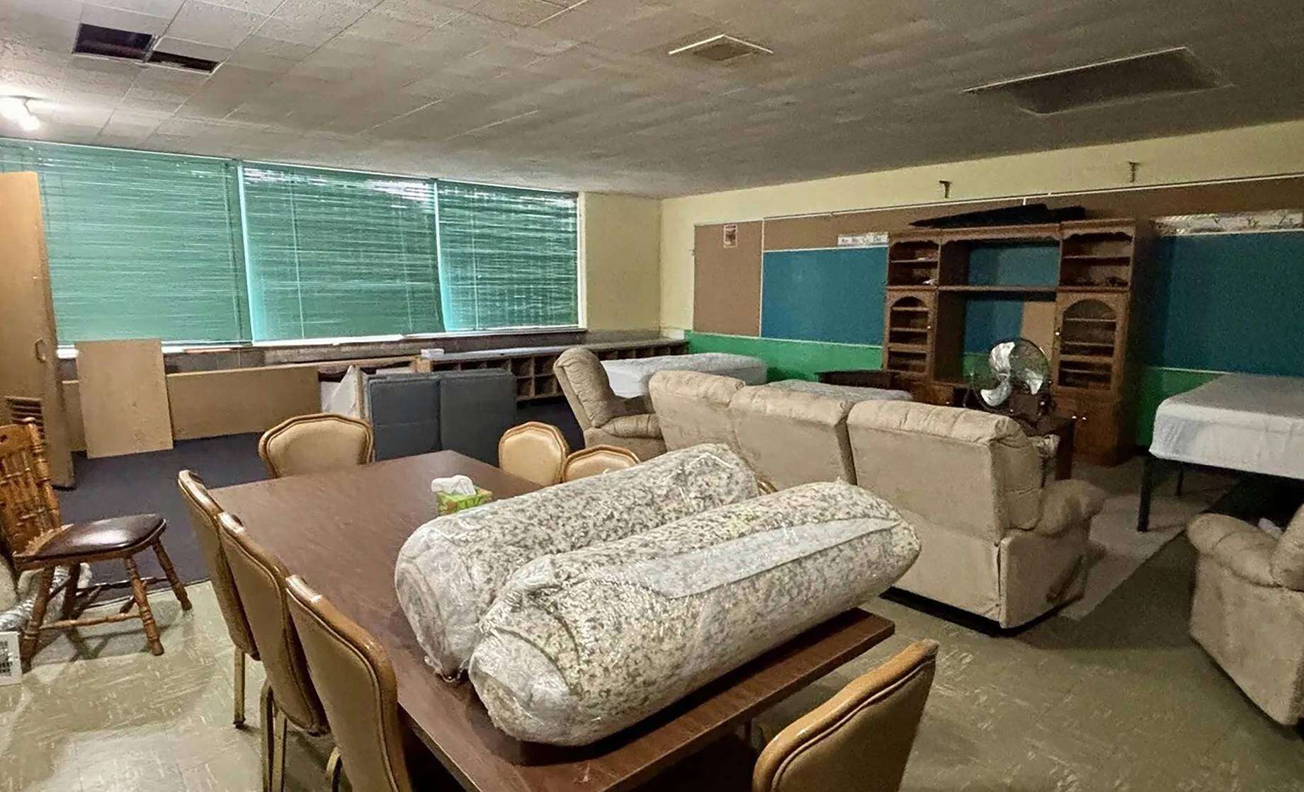 One wing of the 39,000-square-foot former school has been transformed into five homes.