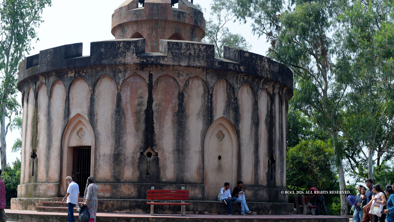The Flagstaff Tower served as a European shelter during the capture of Delhi in 1857
