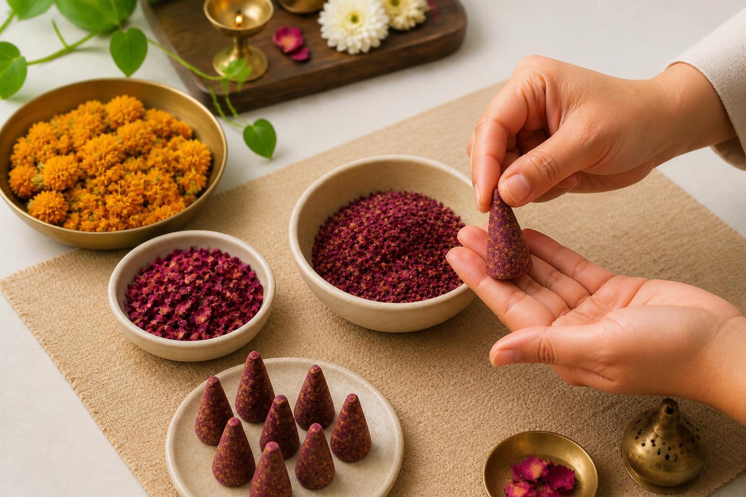 Image Credit- Canva Ai Don't throw away used pooja flowers; here's how to turn them into fragrant dhoop at home
