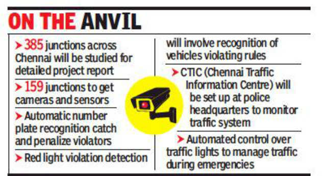 Traffic Management Traffic Management To Be Part Of Smart City Chennai News Times Of India