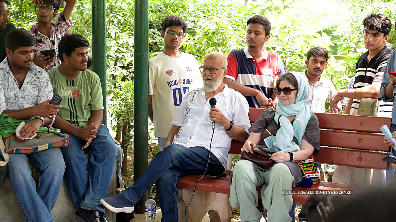 Sohail Hashmi brought the history of the site alive through anecdotes and lesser-known details