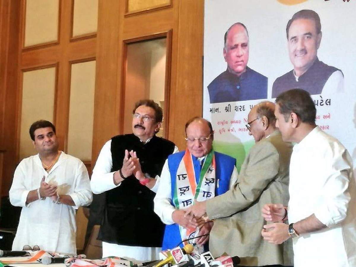 Gujarat: Former Gujarat CM Shankarsinh Vaghela joins NCP in presence of ...