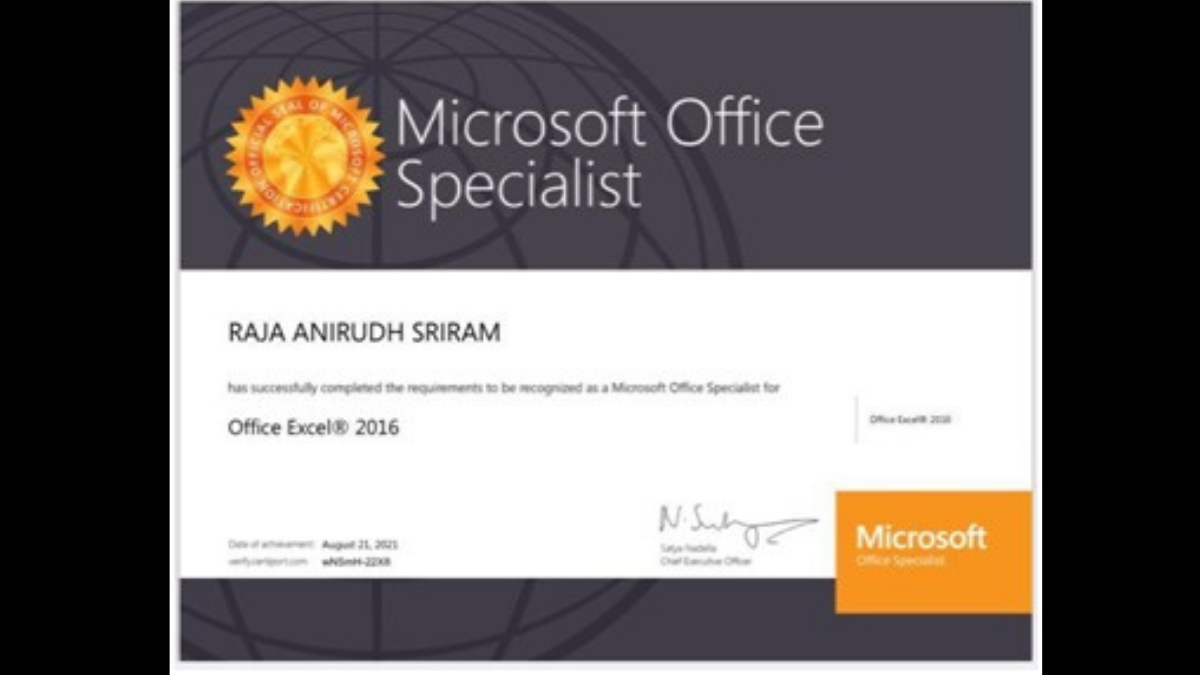 microsoft office certification