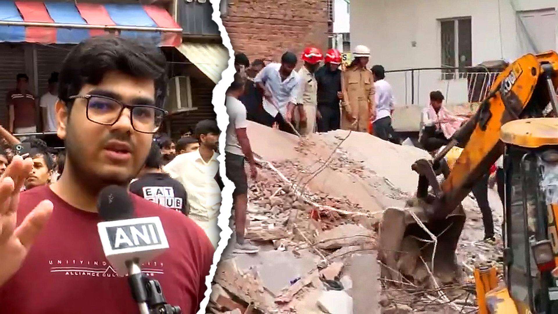 Boys' PG Building Collapses In Delhi's Satya Niketan: 1 Dead, 3 Critical, Several Feared Trapped