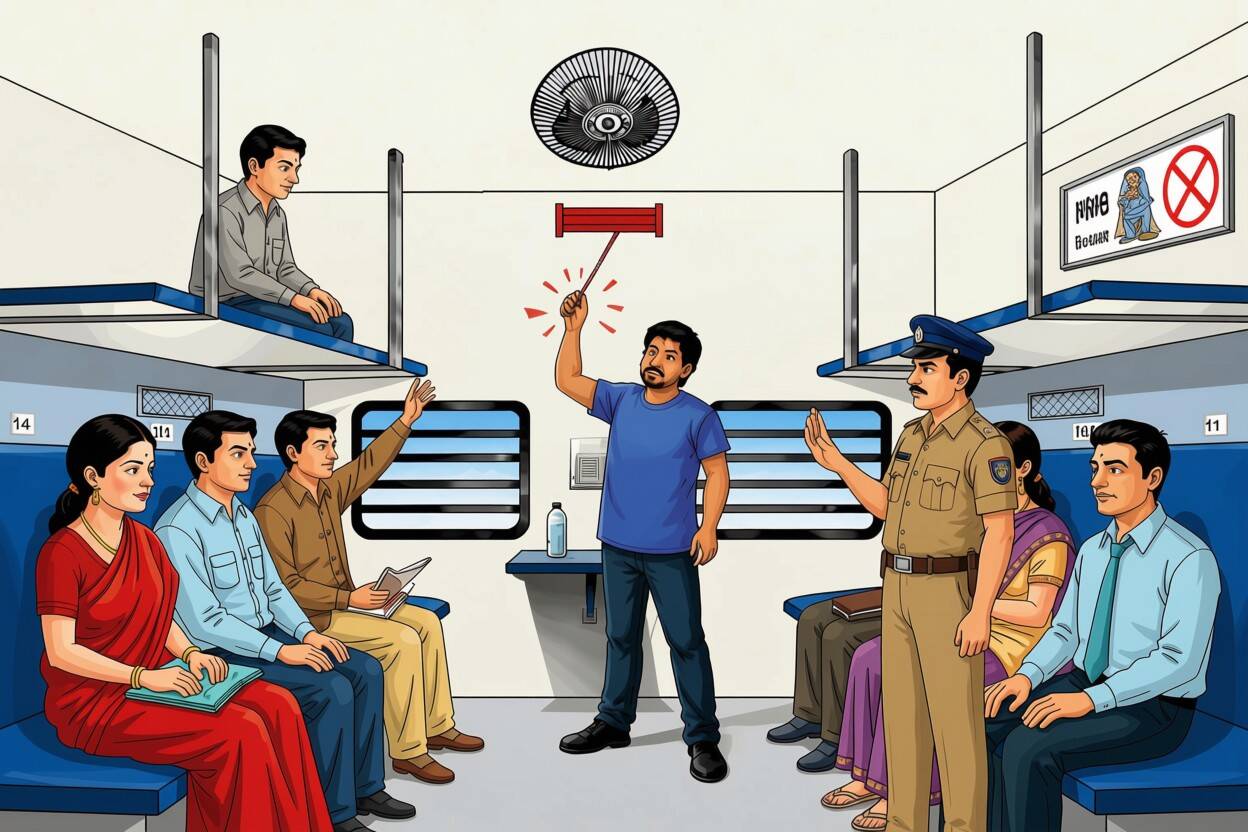തെറ്റായ കാരണങ്ങളാൽ ചങ്ങല വലിക്കുന്നത് ശിക്ഷാർഹമായ കുറ്റമാണ്