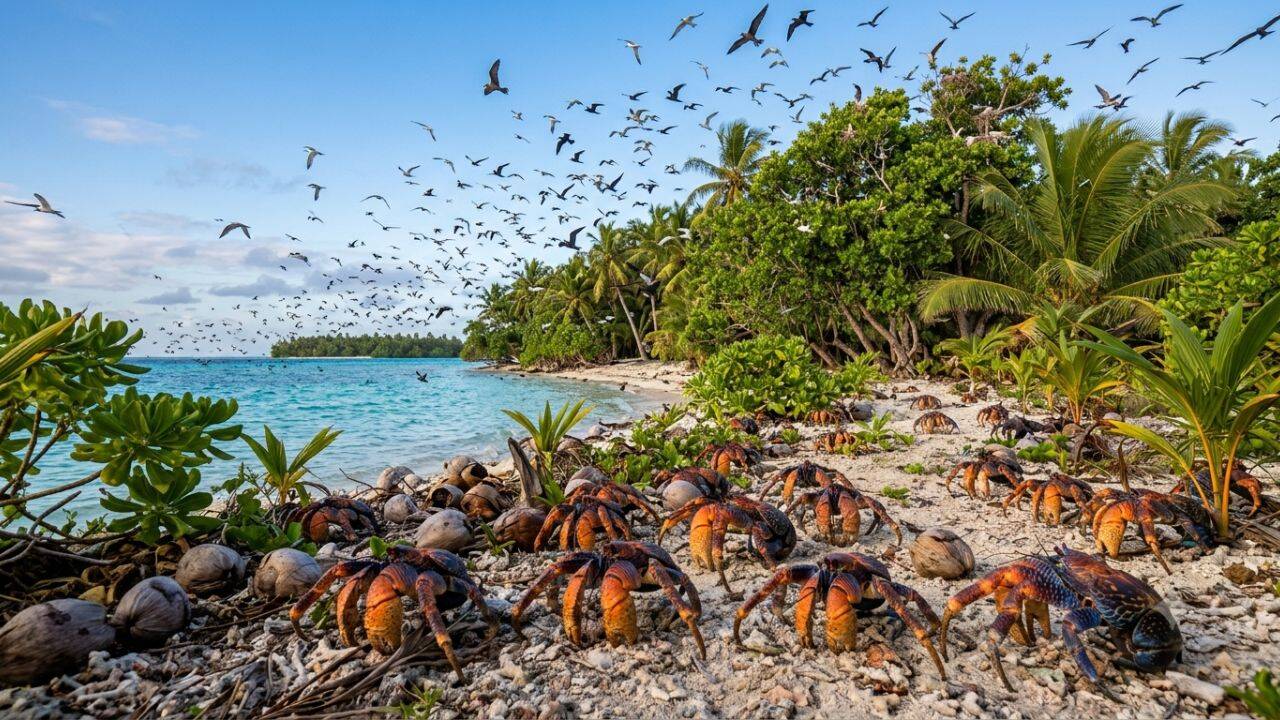 Rat-free islands give Nukufetau's birds and crabs a chance to return