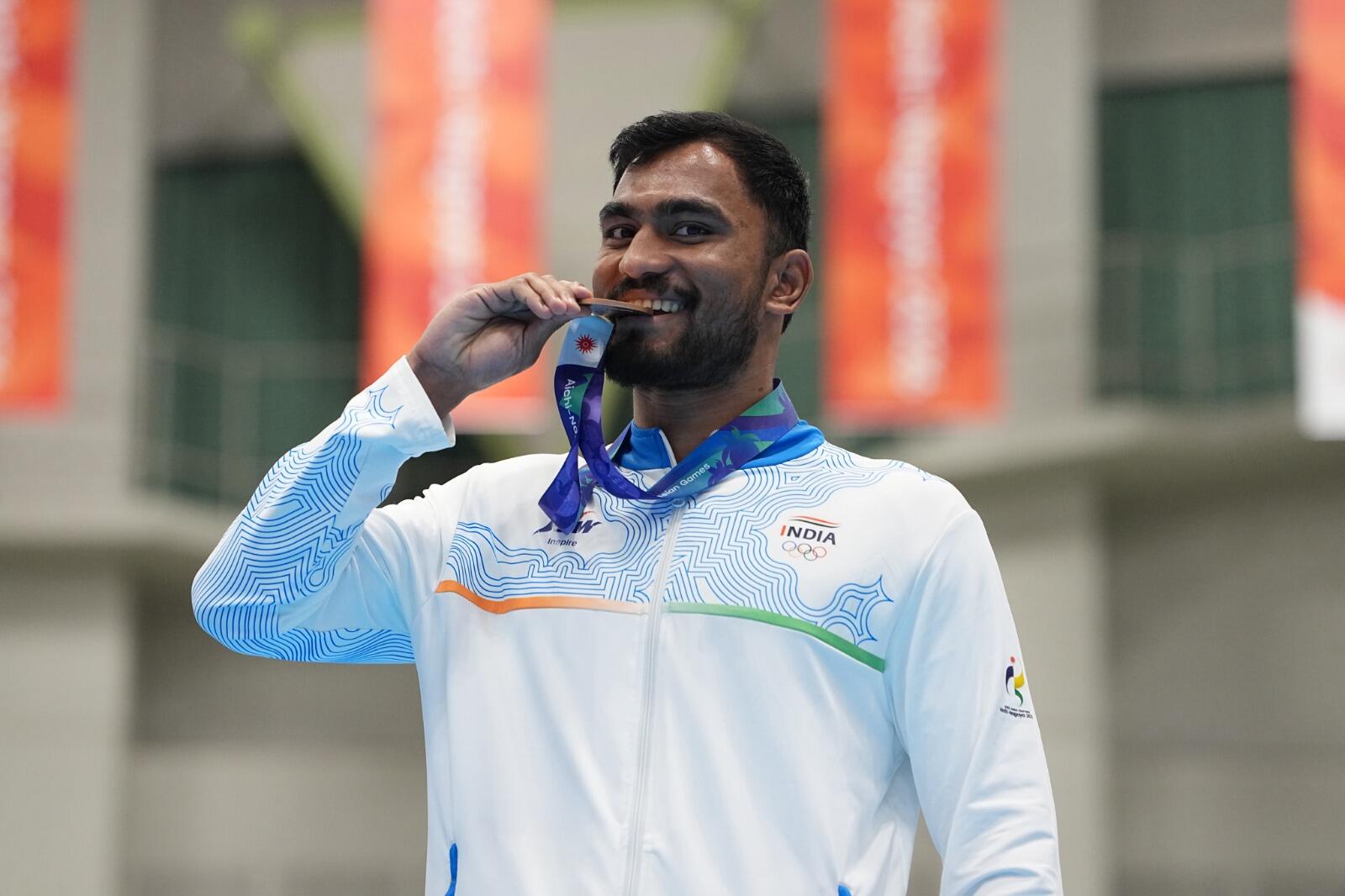 Kapil Asian Games medal