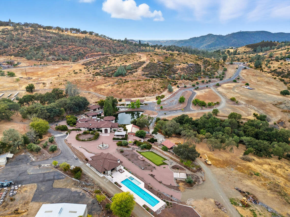 Aerial view of the estate