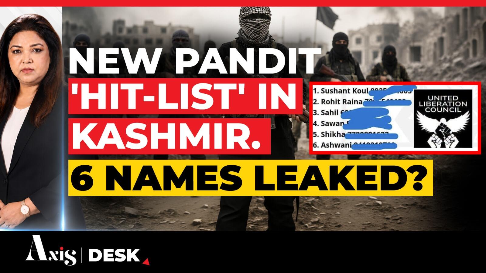 Kashmiri Pandit 'Hit-List' Shocks Valley, Link To Pahalgam Terrorists? Pak Back To Old Games