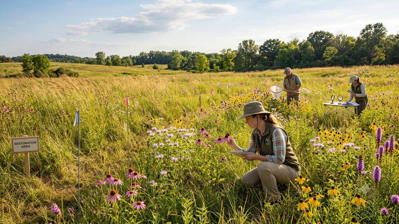 Restored prairie is creating better habitat for bumblebees<br>